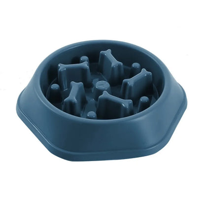 Pet Slow Food Bowl Cat/Dog Large Capacity Food Bowl to Relieve Anxiety, Anti-Choking, Non-Slip and Anti-Overturning Colored Bowl