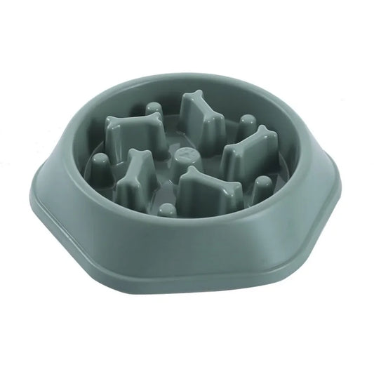 Pet Slow Food Bowl Cat/Dog Large Capacity Food Bowl to Relieve Anxiety, Anti-Choking, Non-Slip and Anti-Overturning Colored Bowl